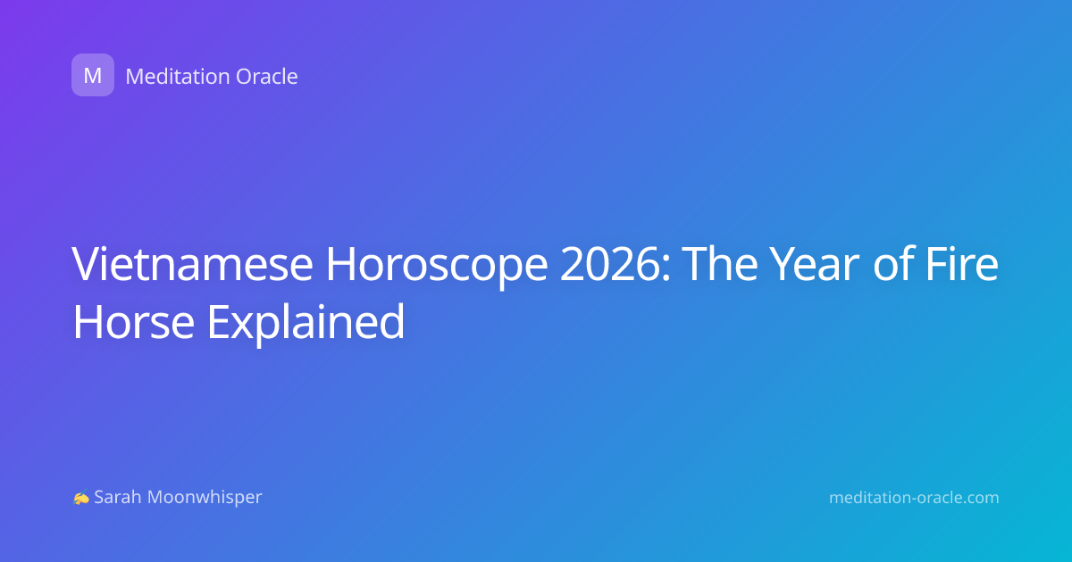 Vietnamese Horoscope 2026: The Year of Fire Horse Explained